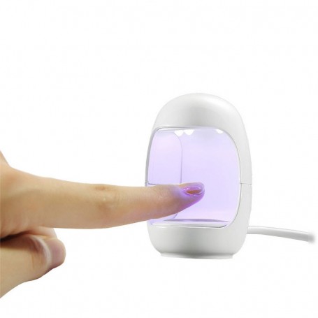 Mini lampe de luminothérapie portative pour la taille des ongles, stockage  d'énergie, lampe ronde pour les ongles, charge