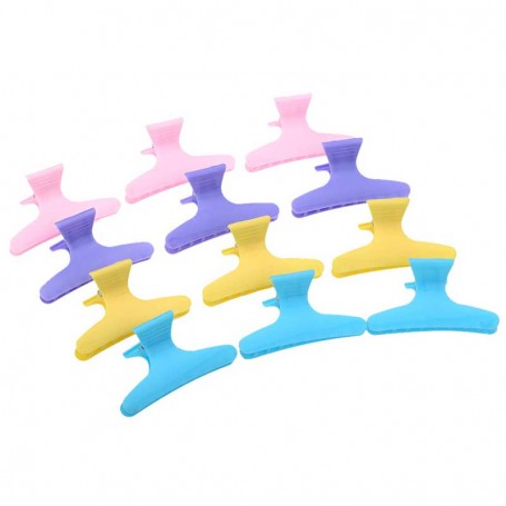 PINCES CROCODILES CHEVEUX X12 (Butterfly Clip)